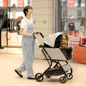 Ibiyaya InstaCollapse 2-in-1 Dog Stroller & Car Seat Carrier | Fold, Go, & Travel with Ease image 8