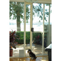 Patiolink Sliding Door Pet Door Panel Insert & Flap includes Locking Bracket for Doors up to 2.1m image 8