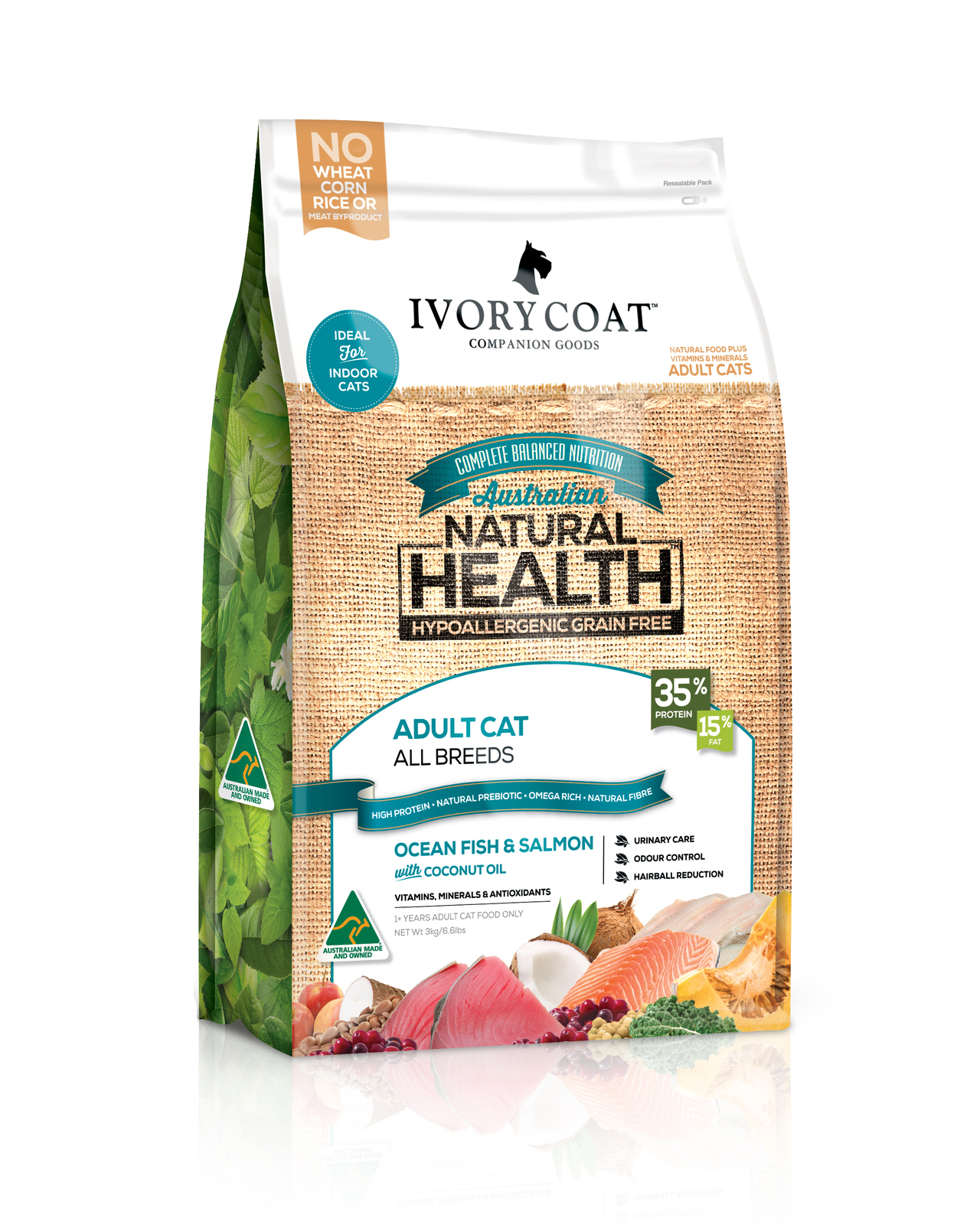 Ivory Coat Ocean Fish & Salmon Dry Cat Food | Dry Cat Food ...