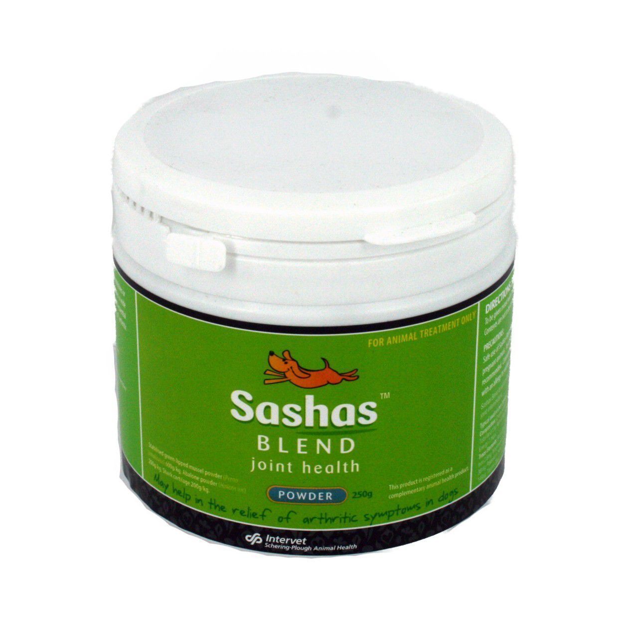 sashas blend joint health powder for dogs