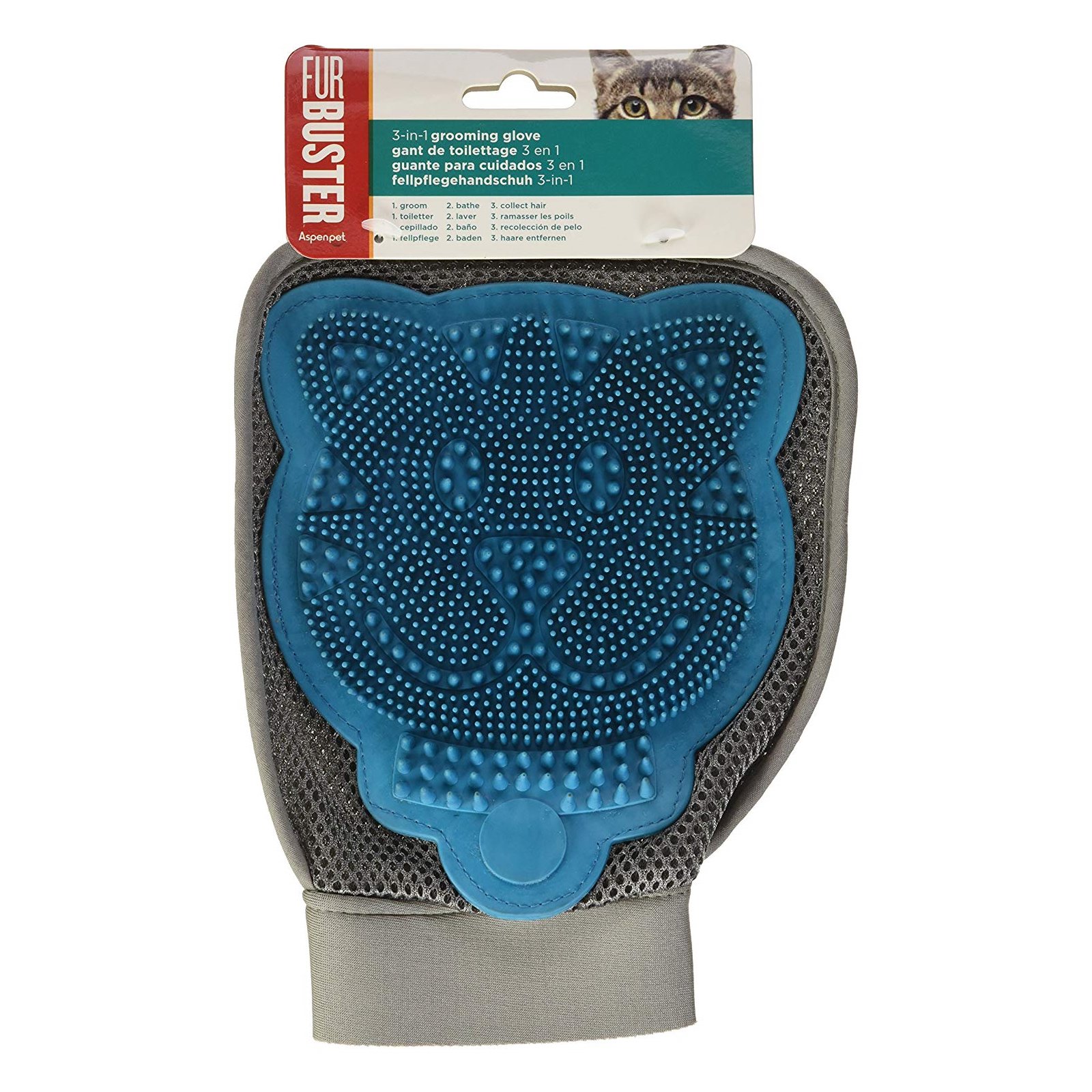 Bamboo 3 in 1 Cat Grooming Glove