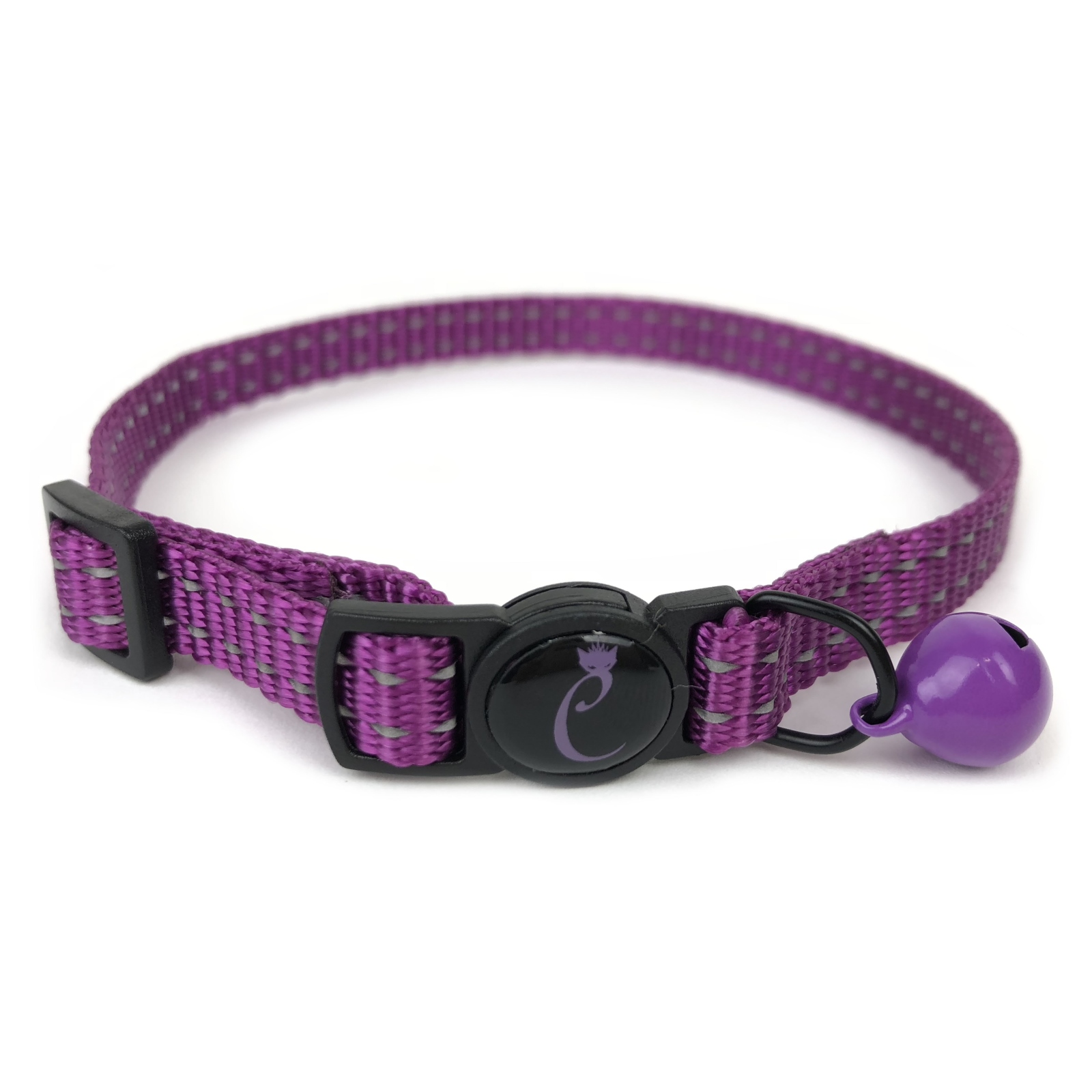 Cattitude Classic Reflective Cat Collar Purple