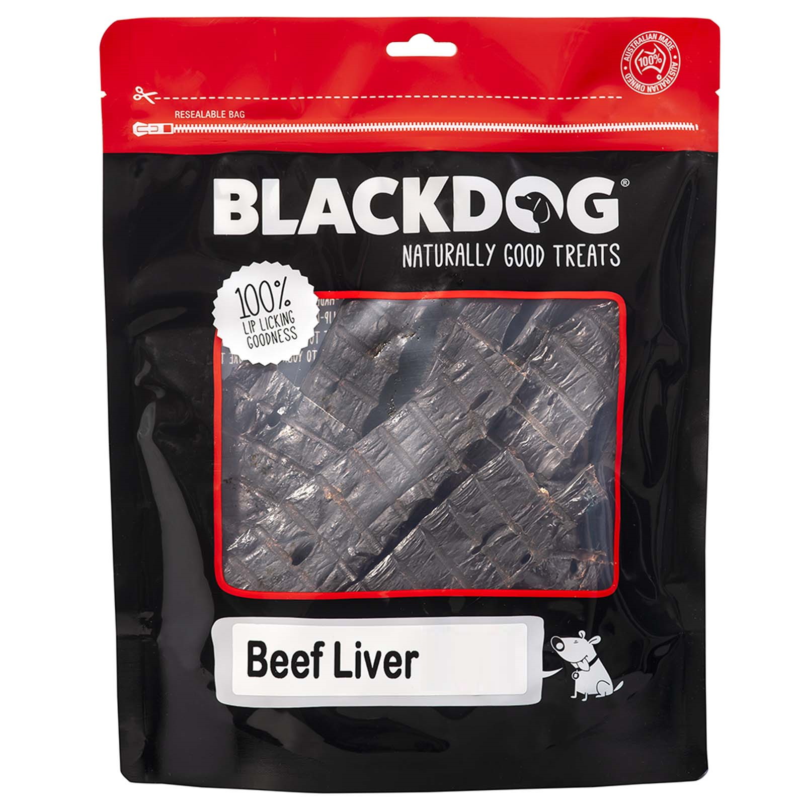 Black Dog Dried Beef Liver Treats for Pet 1kg