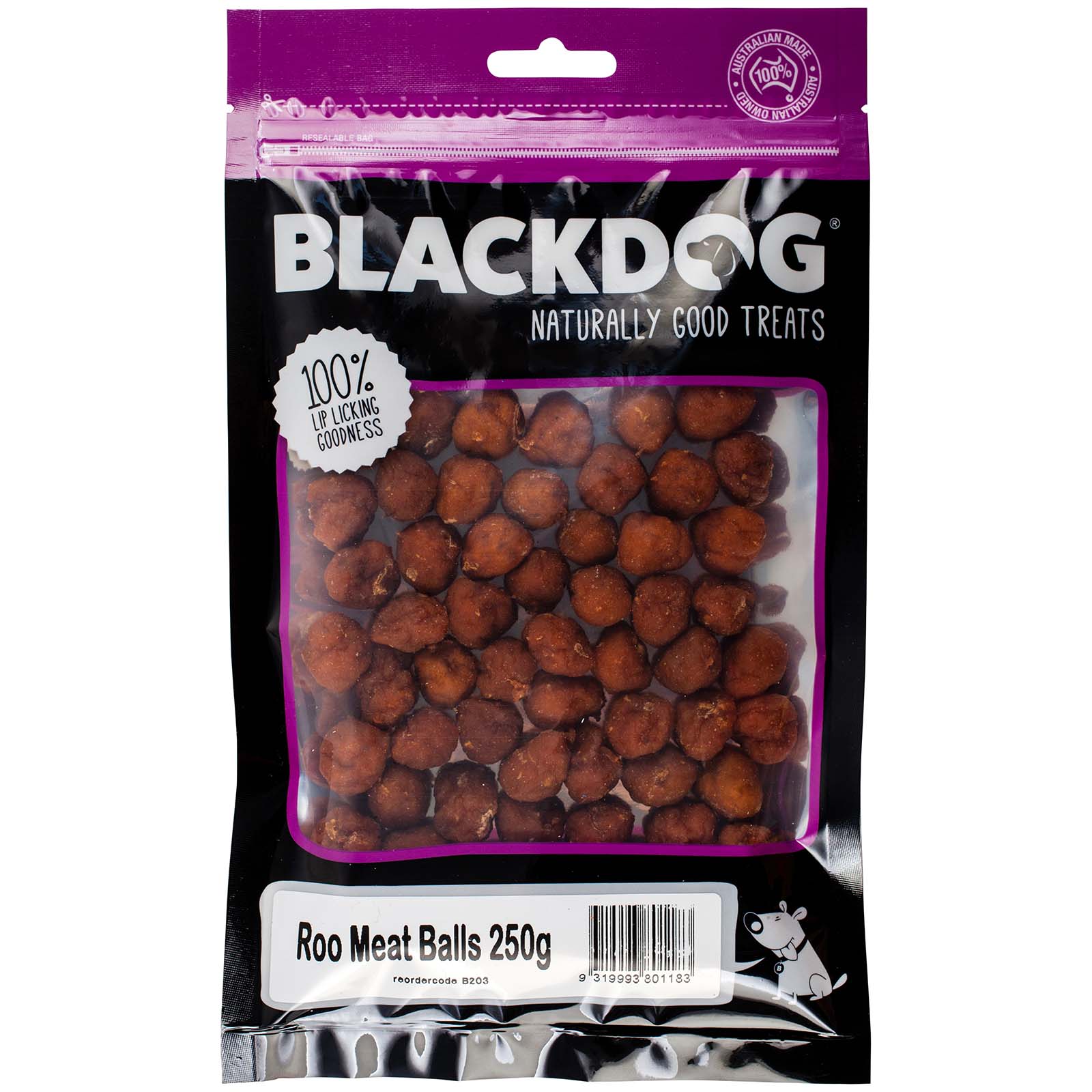 Black Dog Meat Balls Treats for Dog 250g