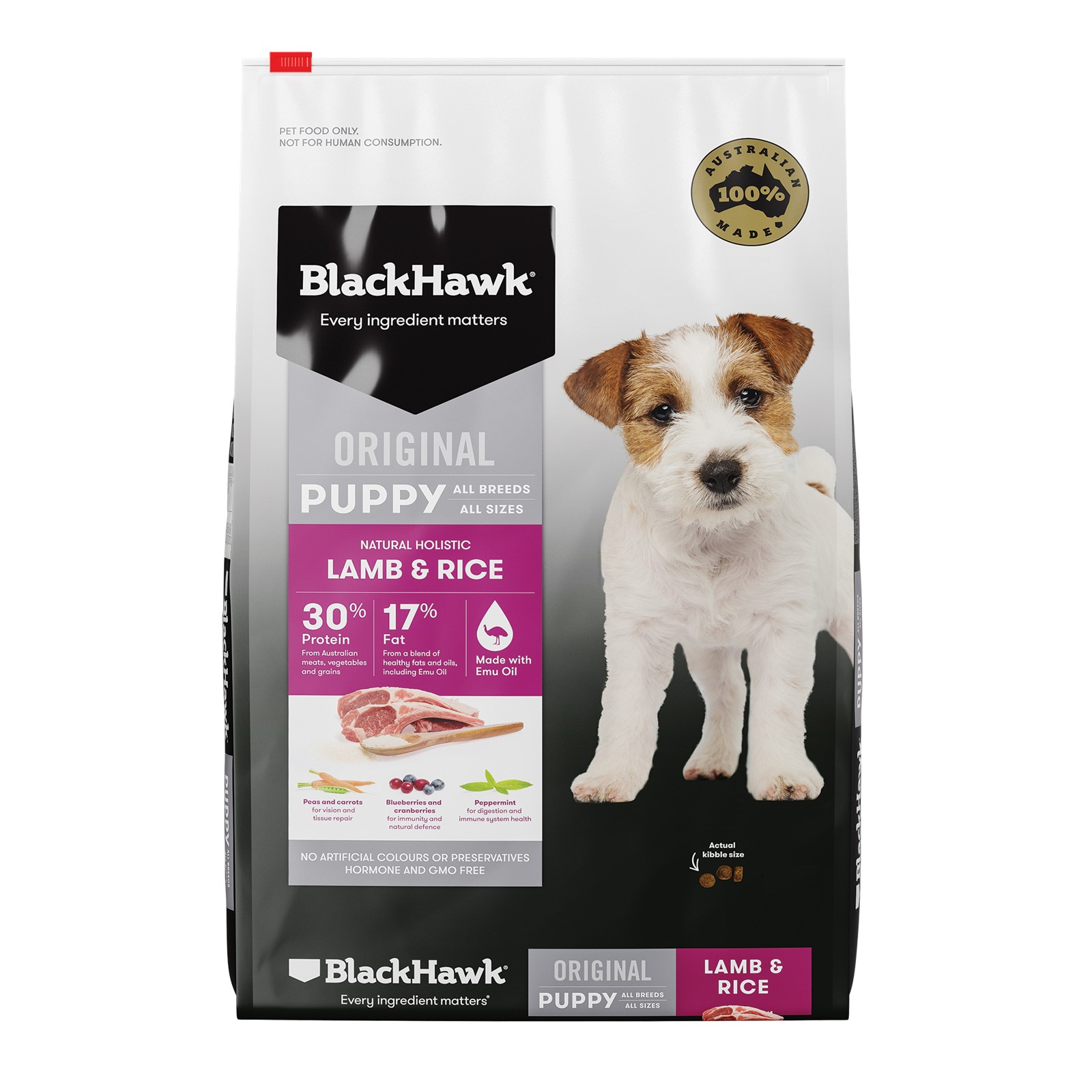Black Hawk Original Lamb & Rice Puppy Dry Dog Food 3kg Made in Australia 9338362000958 eBay