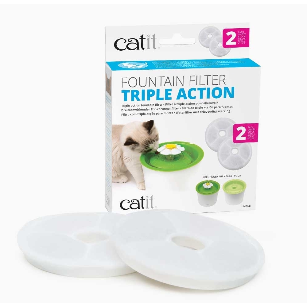 Catit 2.0 Triple-Action Carbon Filters 