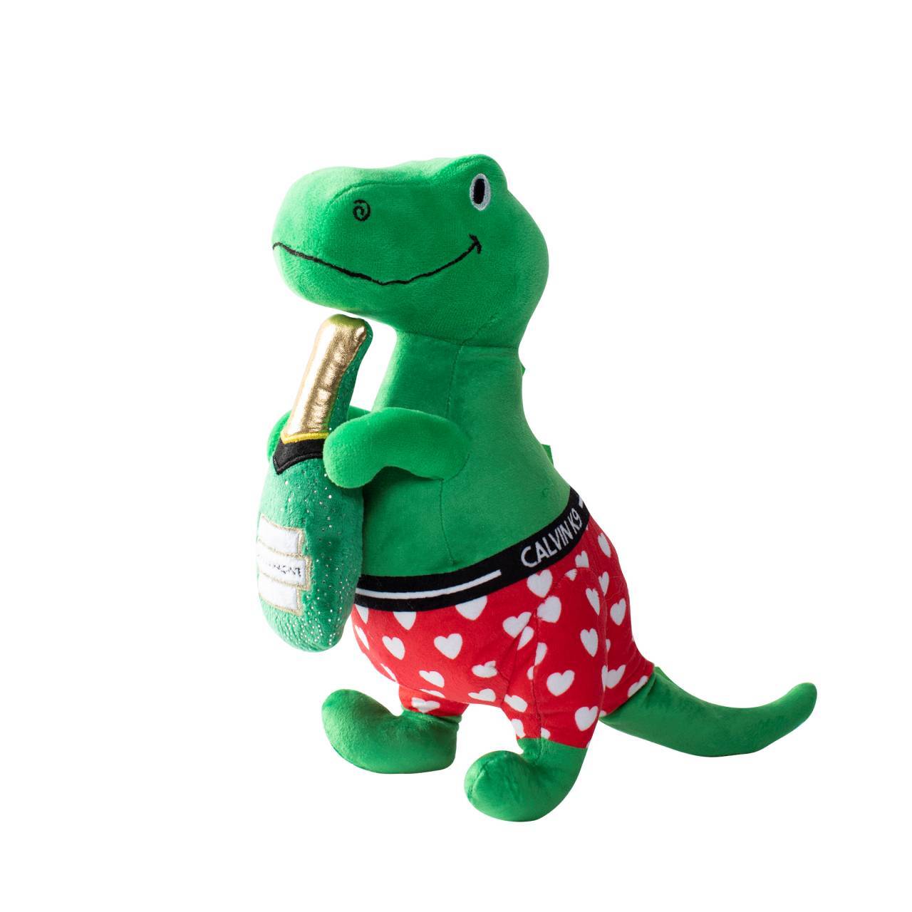 dinosaur plush dog toy