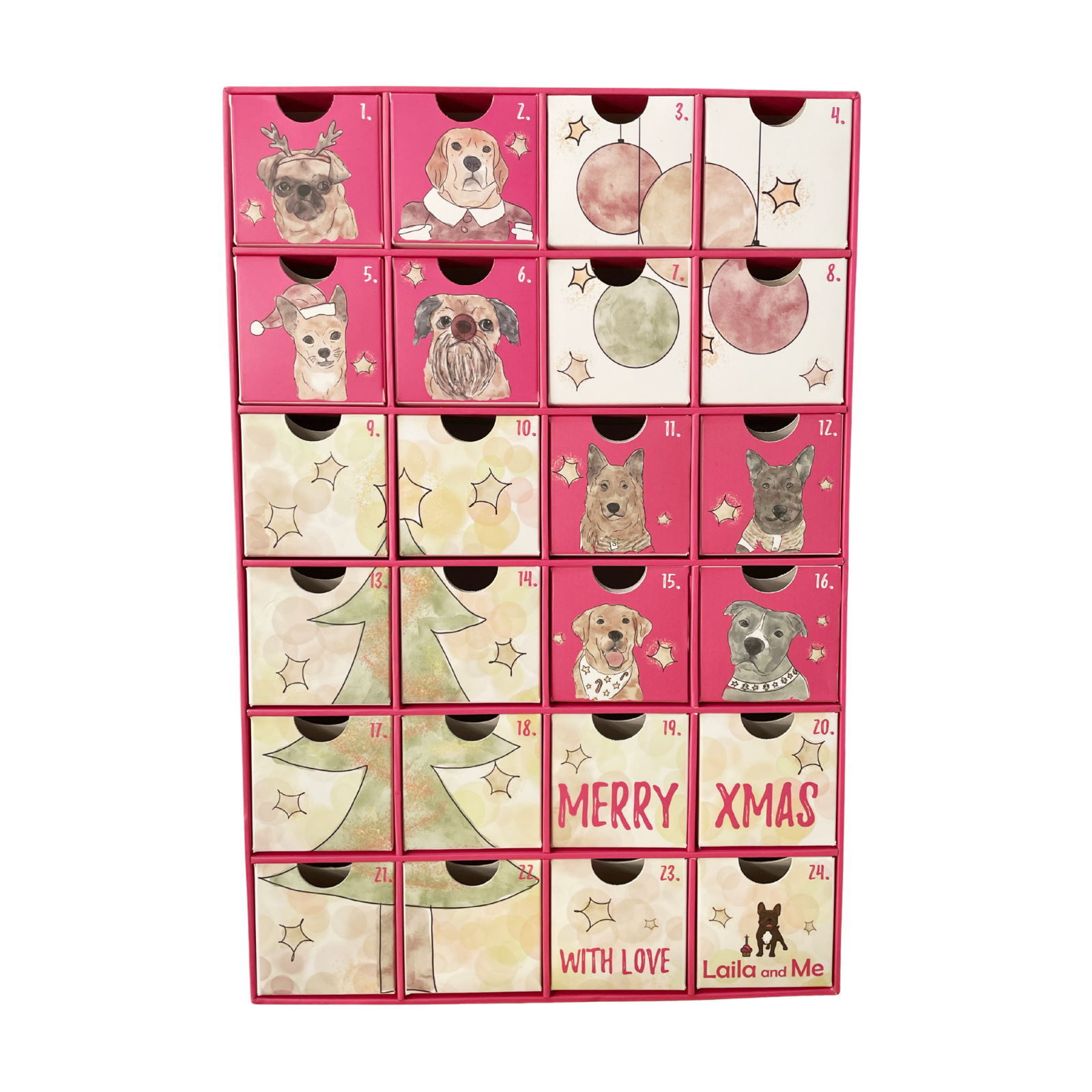 Laila & Me Treats Christmas Advent Calendar for Dogs 2022