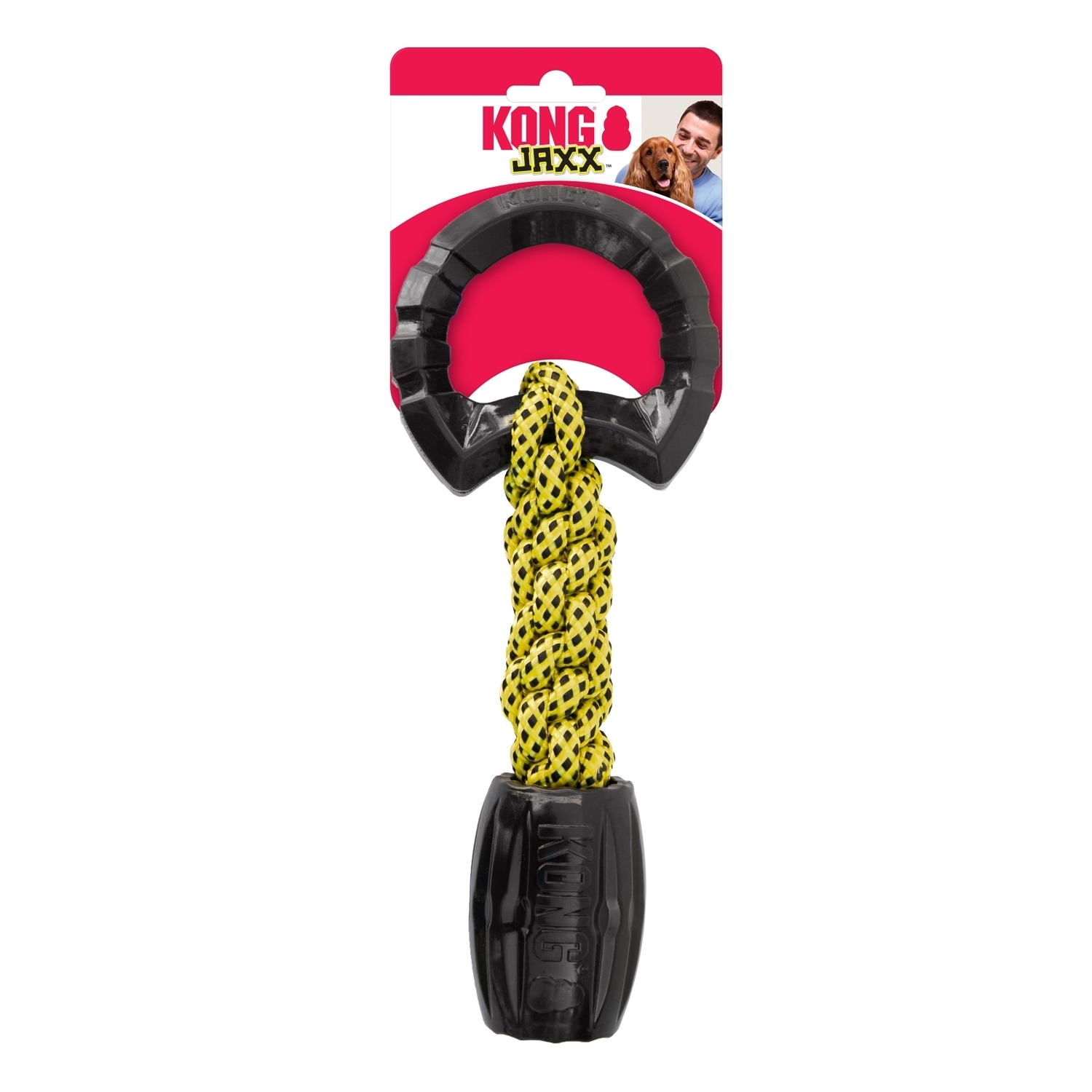 KONG Jaxx Braided Tug Tough Interractive Dog Toy Large