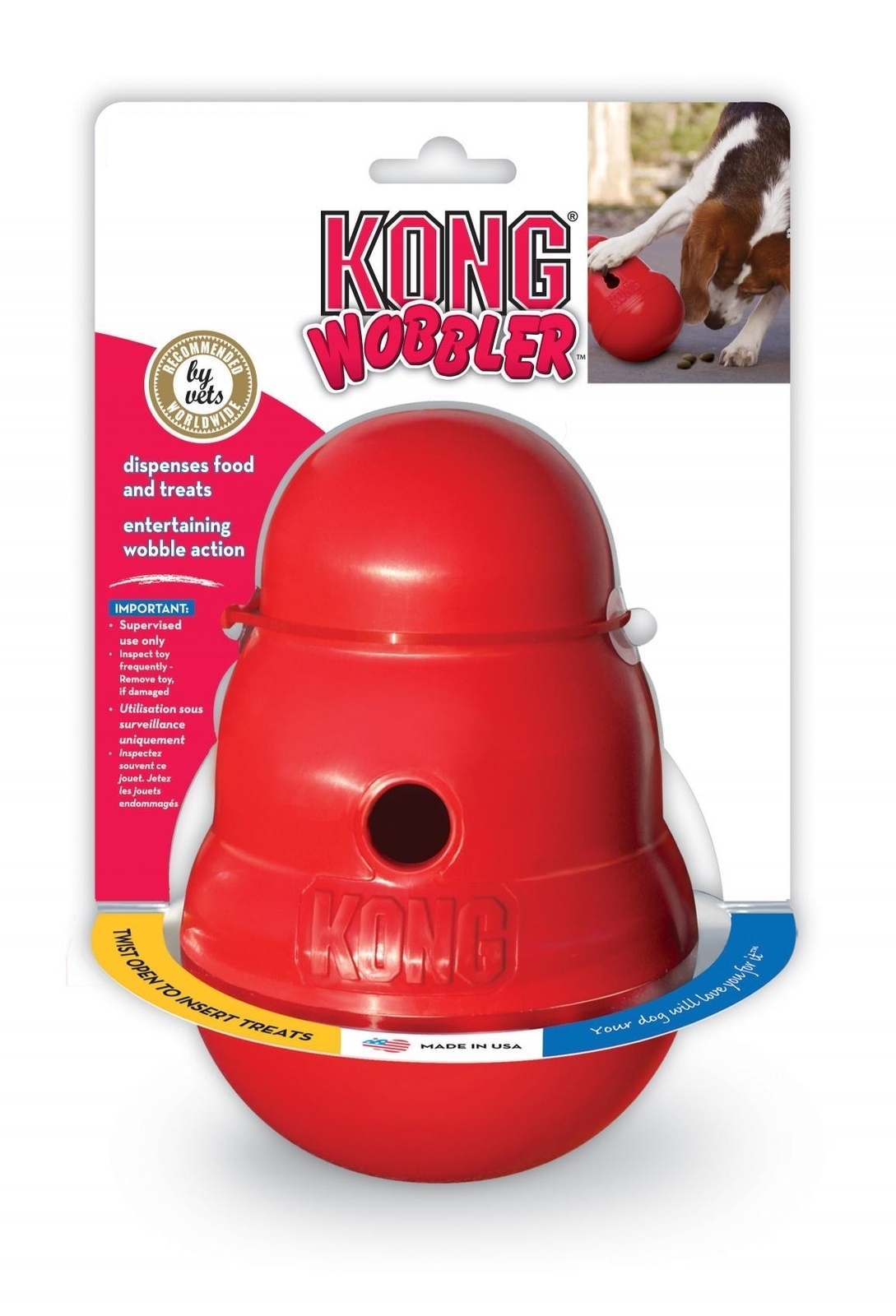 kong cat wobbler treat dispenser