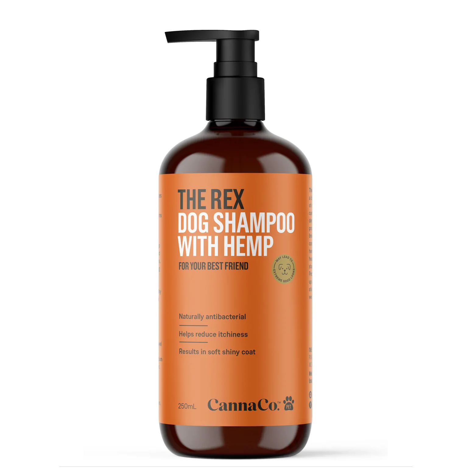 The Rex Dog Shampoo With 100 Organic Australian Hemp Seed