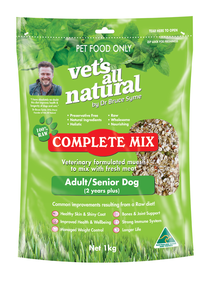 Vets All Natural Complete Mix Adult And Senior Dog 1kg