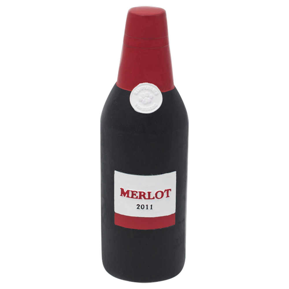 Wine bottle dog sales toy