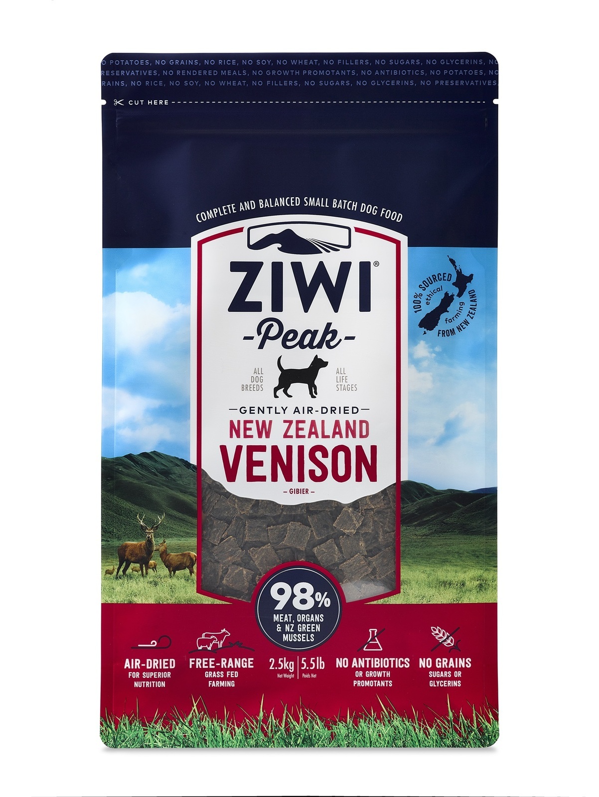 Ziwi Peak Air Dried Venison Dog Food 