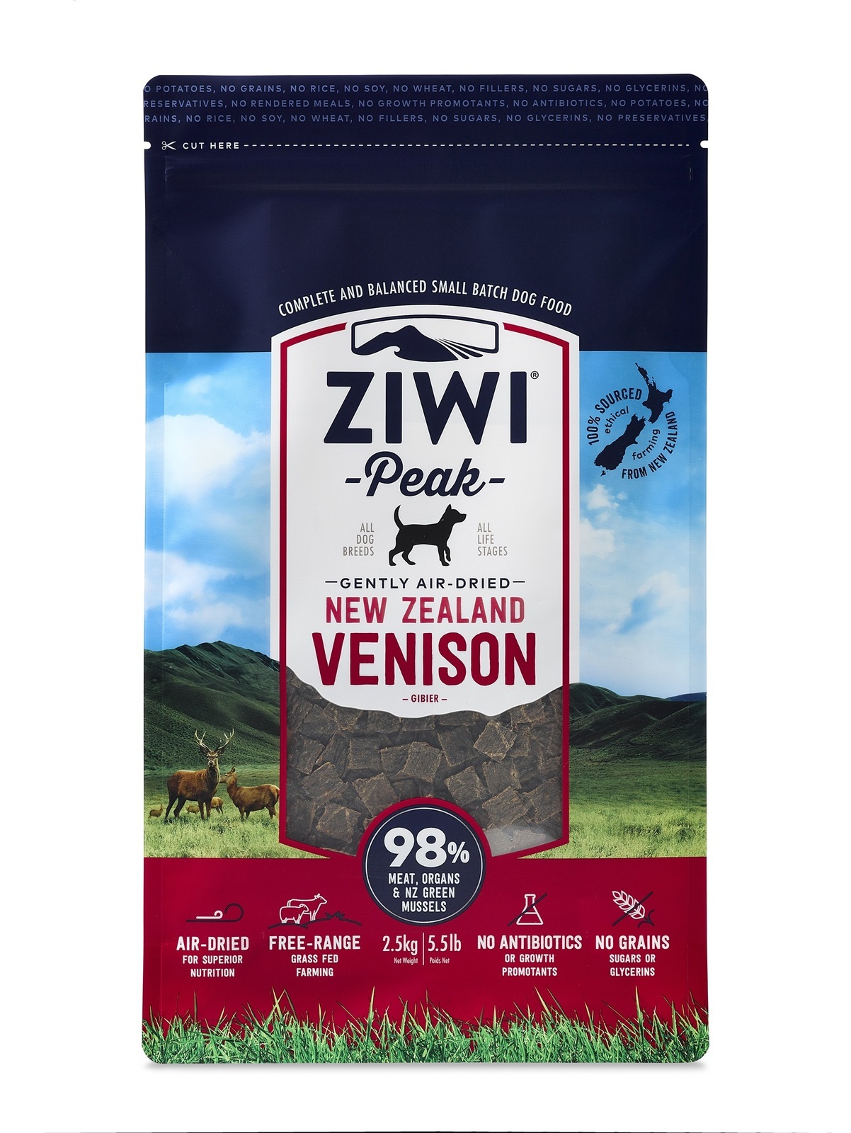 ziwipeak venison 2.5 kg