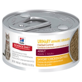 Hills Science Diet Adult Urinary Hairball Control Cat Food 82g x 24 Cans