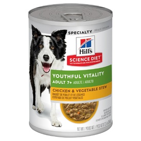 Hills Science Diet Adult 7+ Youthful Vitality Dog Food 354g x 12 Cans