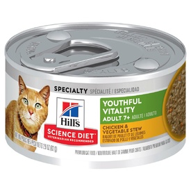 Hills Science Diet Adult 7+ Youthful Vitality Cat Food 82g x 24 Cans