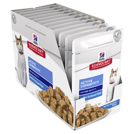 Hills Science Diet Adult 7+ Active Longevity Ocean Fish Cat Food 85g x 12 Pouches