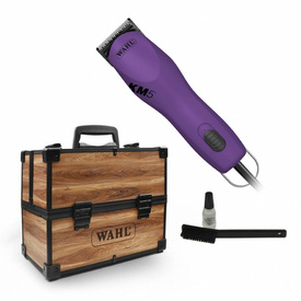 Wahl KM5 2-Speed Professional Pet Clipper Kit with Hard Wood-Grain Look Carry Case