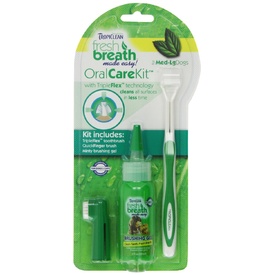 Tropiclean Oral Care Kit with Toothbrush for Small Dogs
