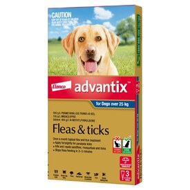 Advantix Spot-On Flea & Tick Control Treatment for Dogs over 25kg - 3-Pack