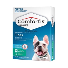 Comfortis Chewable Tablet for Dogs 9.1-18kg (Green) - 6-Pack