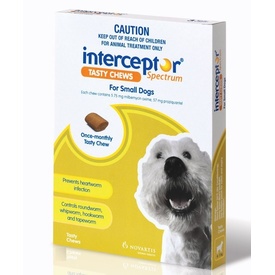 Interceptor Wormer - Small 4-11kg - 6pk