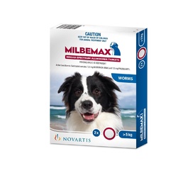 Milbemax Intestinal All-Wormer for Dogs 5-25kg - Pack of 2 Tablets