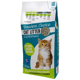 Breeders Choice Recycled Paper Cat Litter Pellets - 30 Litres