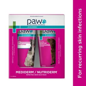 PAW by Blackmores 200ml Mediderm Shampoo & 200ml Nutriderm Conditioner pack