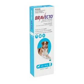 Bravecto Spot-on Flea & Tick Treatment for Dogs 20-40kg - Protection for up to 6 Months