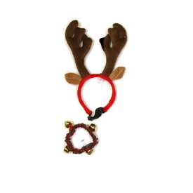 Outward Hound Antler & Collar with Bells Combo Pack - Large
