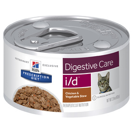 Hills Prescription Diet i/d Digestive Health Support Chicken & Vegetable Stew Cat Food 82g x 24 Cans