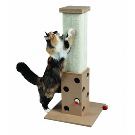 SmartCat Ultimate Scratch 'n' Play Cat Sisal Scratching Post & Toy Box