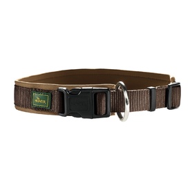 HUNTER Padded Neoprene Vario Plus Dog Collar - Brown & Caramel