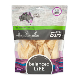 Balanced Life Australian Natural Grain Free Lamb Ears Dog Treat - 16 pieces