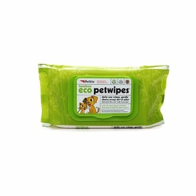 Petkin Bamboo Eco Moisturising Pet Wipes with Herbal Extracts - for Cats & Dogs 80-pack