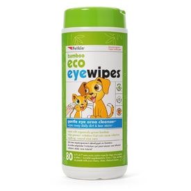 Petkin Natural Moistened Bamboo Eco Eye Wipes for Cats & Dogs - 80-pack