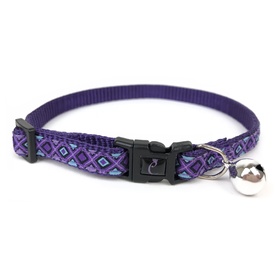 Cattitude Cat Collar with Breakaway Safety Clip & Bell - Lilac