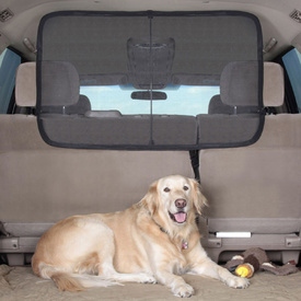 Solvit Cargo Area Net Barrier - Universal Bucket Seat Car Boot Protector