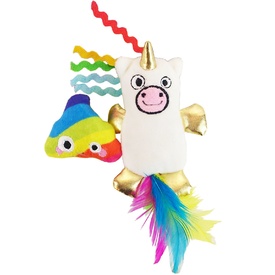 Mad Cat Mewnicorn & Rainbow Cat Toy with Organic American Catnip & Silverine