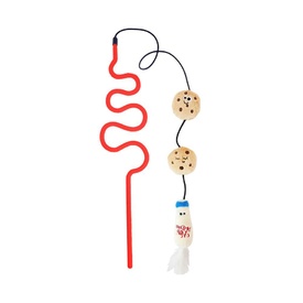 Mad Cat Teaser Wand Cat Toy - Cookies & Milk with American Catnip & Silverine