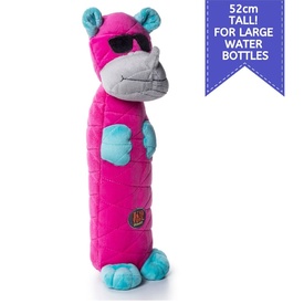 Charming Pet Bottle Bros Water Bottle Plush Dog Toy with K9 Tough Guard - Rhino