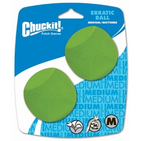 Chuckit! Erratic Medium Dog Ball - 2-pack