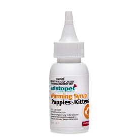 Aristopet Roundworm Oral Worming Syrup for Puppies & Kittens - 50mL