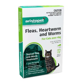 Aristopet Spot-on Flea, Heartworm & All-Wormer - Cats over 4kg 