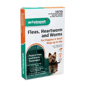 Aristopet Spot-on Flea, Heartworm & All-Wormer - Puppies & Dogs up to 4kg