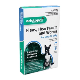 Aristopet Spot-on Flea, Heartworm & All-Wormer - Dogs 10-25kg 