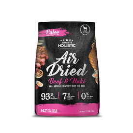 Absolute Holistic Air Dried Grain Free Dog Food Beef & Hoki 1kg - Made in New Zealand